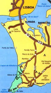 Acesso Sul, ponte 25 de Abril.